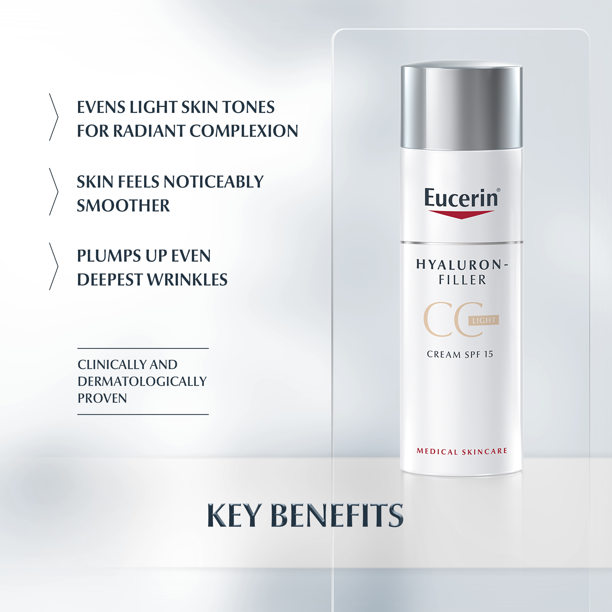 Hyaluron Filler Cc Cream Spf 15 Light Eucerin