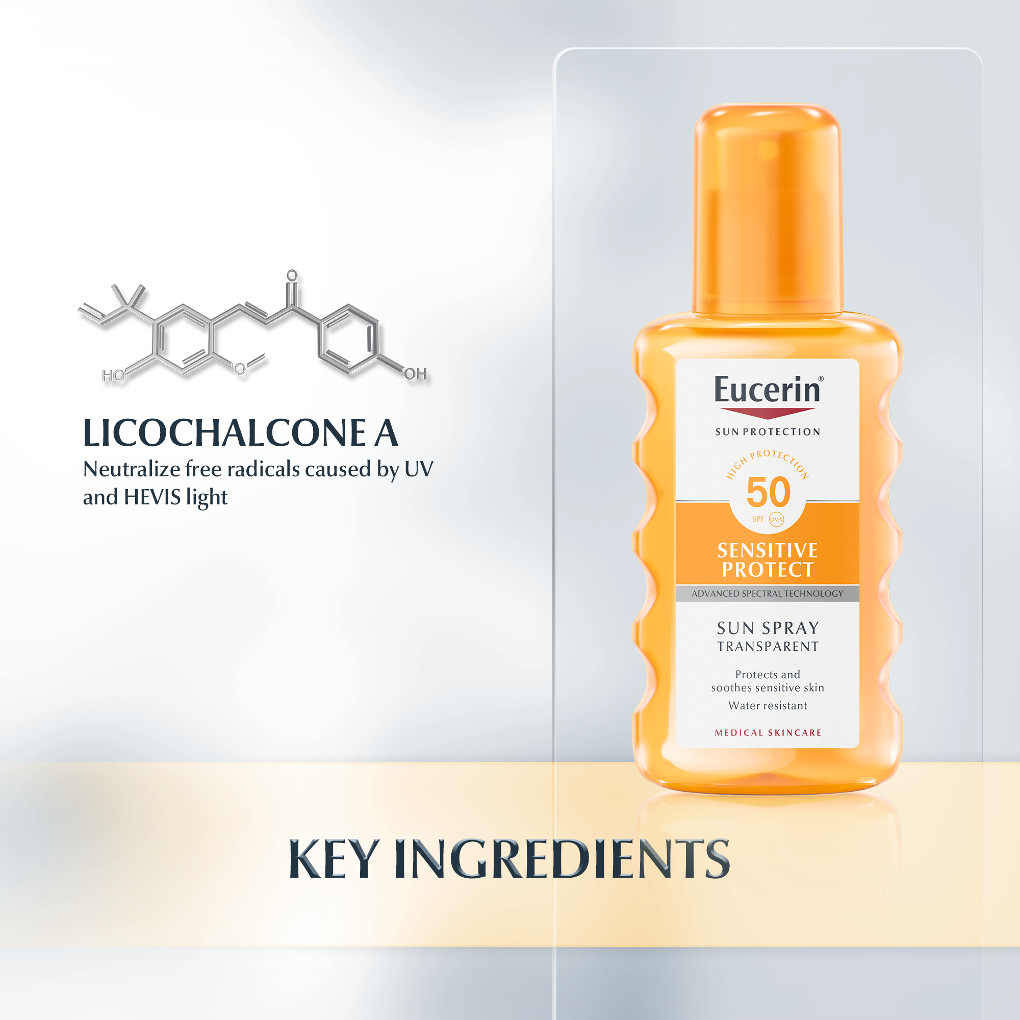 Sun Spray Transparent Sensitive Protect Spf 50 Sunscreen For The Body Eucerin