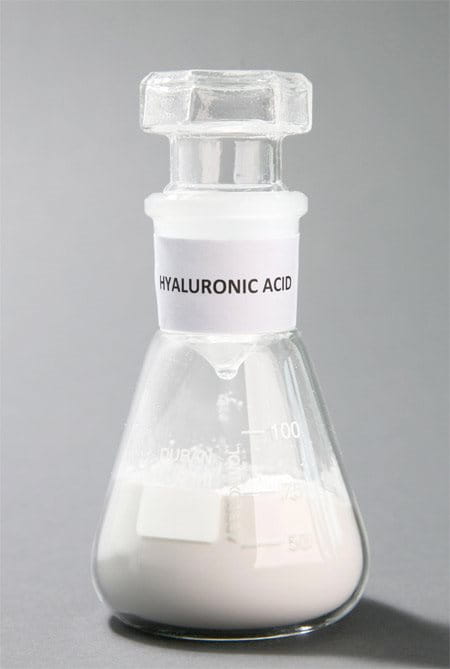 conical flask with Hyaluronic Acid