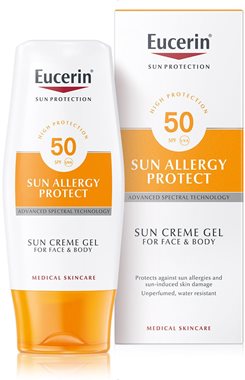 sun eucerin allergy gel spf creme protect protection sunscreen allergies