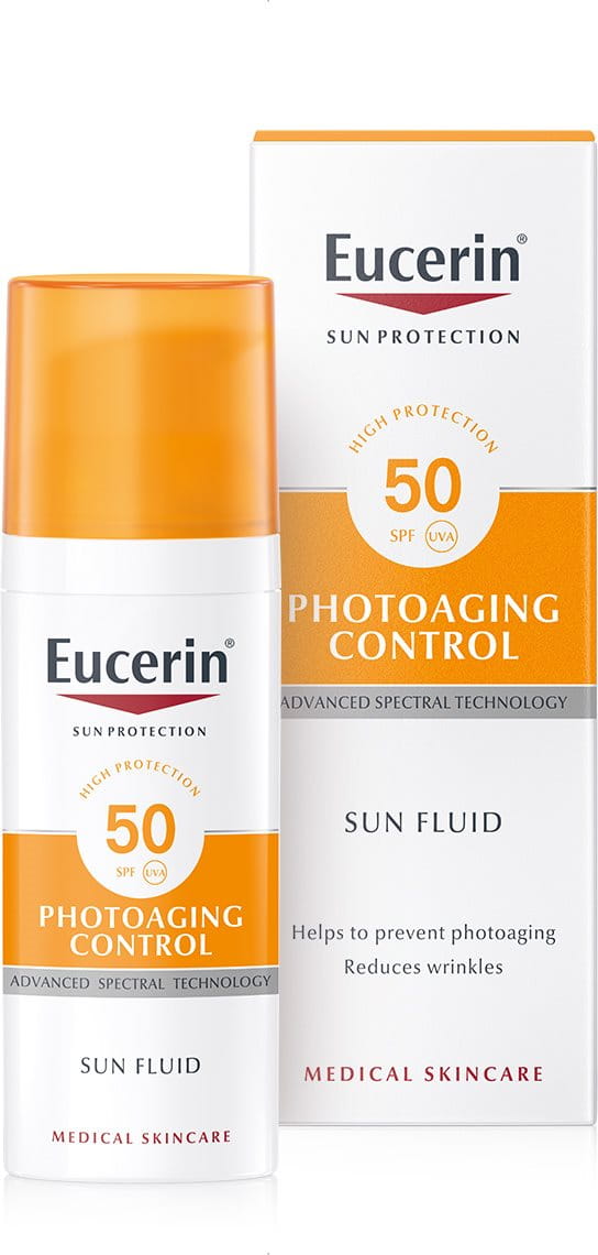 Sun Fluid Photoaging Control SPF 50 | Anti-age sunscreen for face | Eucerin